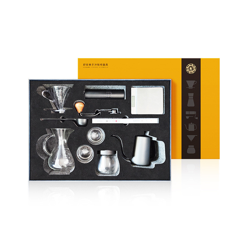 Customized Color Pour-Over Pot Grinder and Filter Cup A Business Gift That Stands Out