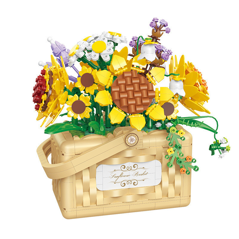 Belle Di Mini Particle Building Blocks Flower Basket Series A Must-Have for Education