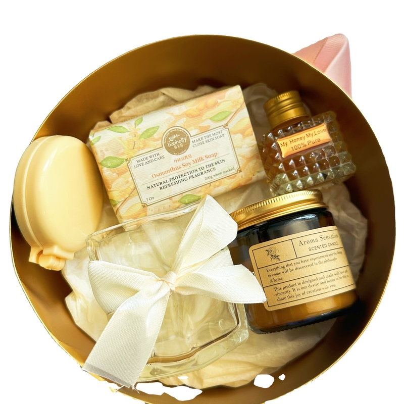 Eco-friendly Material Customized Pink Gift Set for Banquet Gifts and Wedding Gifts