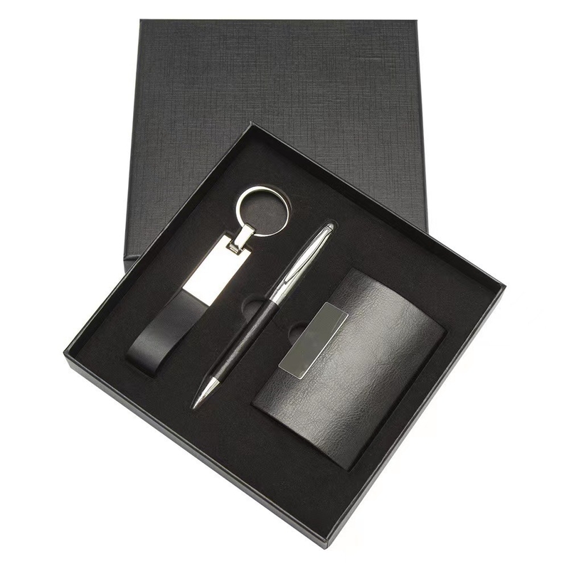 Custom Logo Practical Business Card Holder Keychain Pen for Customers and Office Gifts