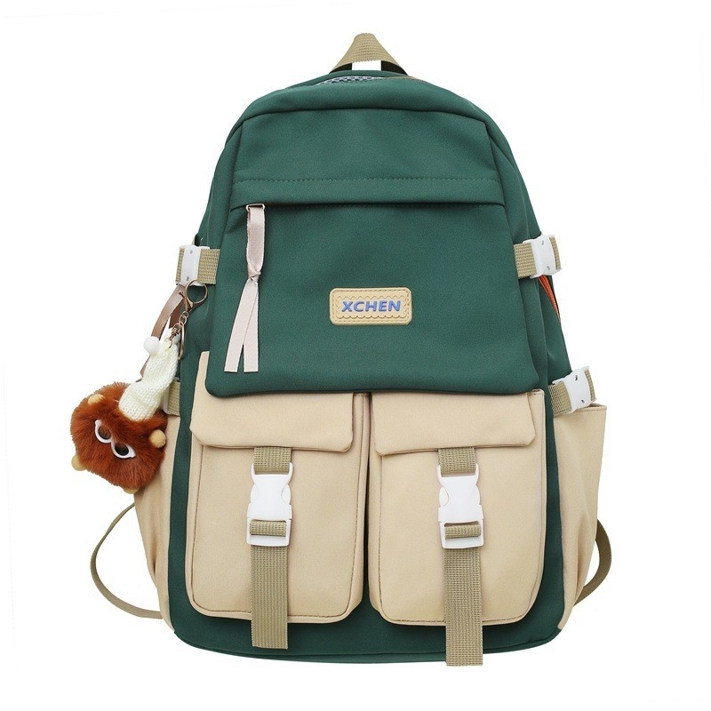 Color Blocking Trend Large Capacity Backpack Ideal Novelty Gift for Hotel and Resort