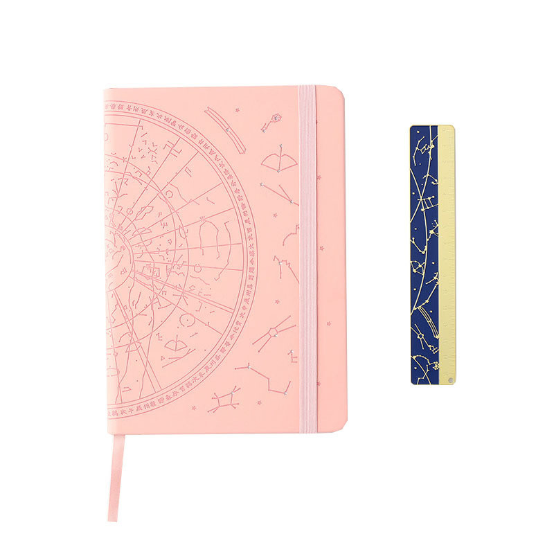 Office Products Creative and Portable Award for Starry Sky Notebook Ruler Set