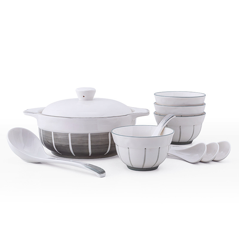 PHMI Perfect 4.5-inch Ceramic Soup Bowl Set 1 Color Printing for Graphics Annual Gift
